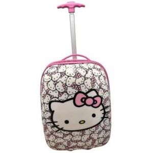 Hello Kitty 16" Hardcover Carry On Luggage Roller Suitcase